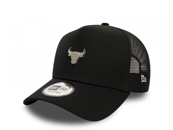 New Era Chicago Bulls Metal Logo Trucker A Frame Snapback Cap