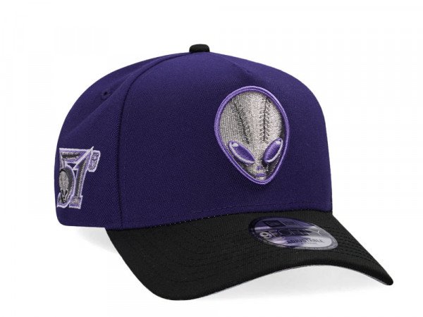 New Era Las Vegas 51s Purple Metallic Two Tone Edition A Frame 9Forty Snapback Cap