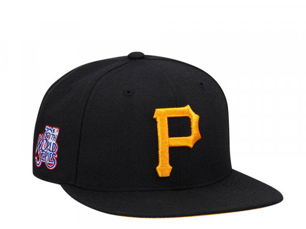 47Brand Pittsburgh Pirates 76th World Series World Black Sure Shot Under Captain Snapback Cap