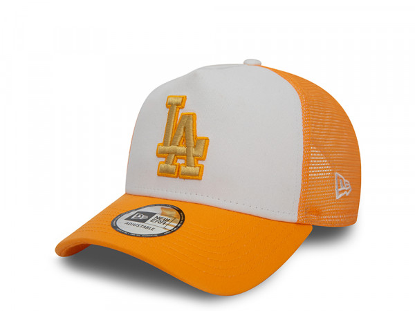 New Era Los Angeles Dodgers World Series 1988 Orange Trucker A Frame Snapback Cap