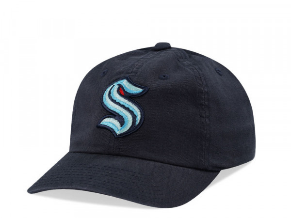 American Needle Seattle Kraken Ballpark Navy Strapback Cap