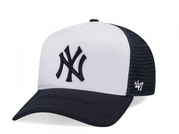 47Brand New York Yankees Navy Tri Tone Foam Offside A Frame Trucker Snapback Cap