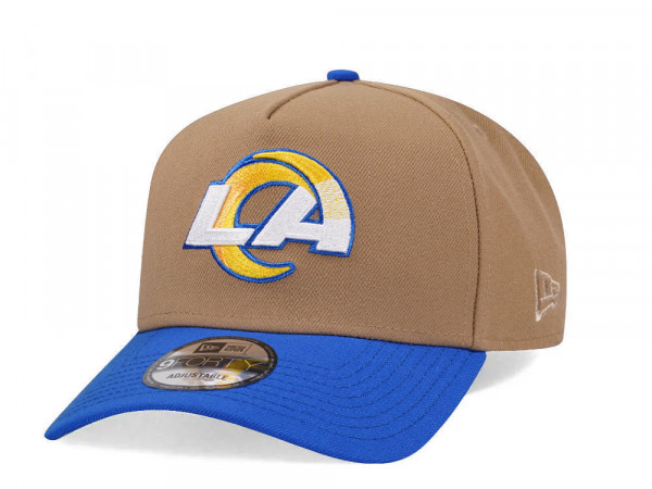 New Era Las Angeles Rams Khaki Two Tone Edition 9Forty A Frame Snapback Cap