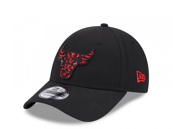 New Era Chicago Bulls Seasonal Infill Black 9Forty Strapback Cap