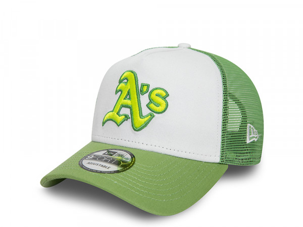 New Era Oakland Athletics World Series 1989 Green Trucker A Frame Snapback Cap