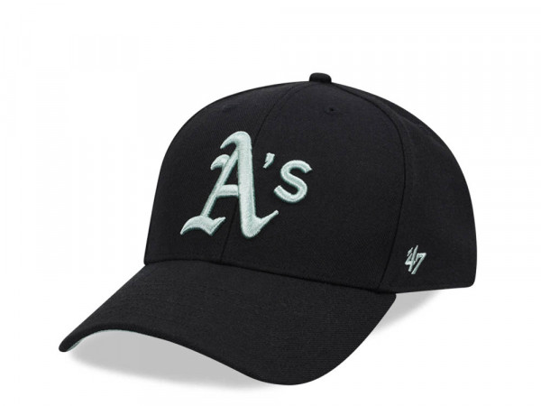 47Brand Oakland Athletics Black Ballpark MVP Snapback Cap