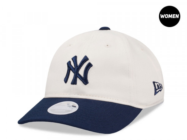 New Era New York Yankees Chrome Ocean Blue Womens 9Twenty Strapback Cap