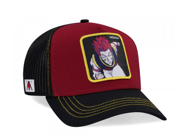 Capslab Hisoka Burgundy Black Trucker Snapback Cap