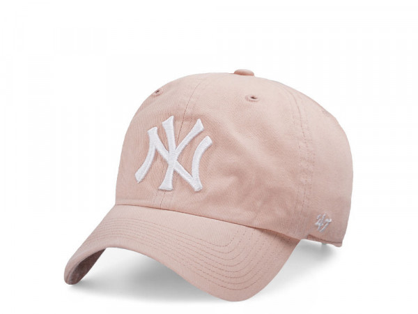 47Brand New York Yankees Dusty Mauve Clean up Strapback Cap