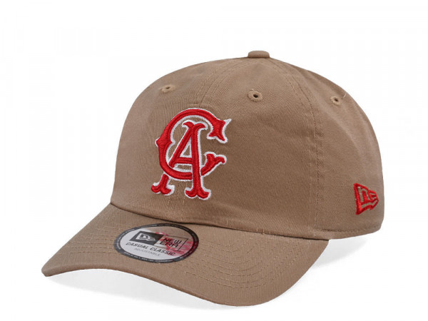 New Era California Angels Khaki Casual Classic Edition Strapback Cap