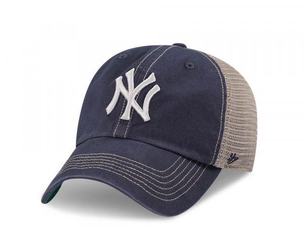 47Brand New York Yankees Vintage Navy Trucker Clean Up Snapback Cap