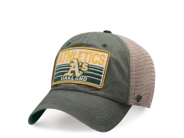 47Brand Oakland Athletics Vintage Bottle Green Four Stroke Clean up Trucker Snapback Cap