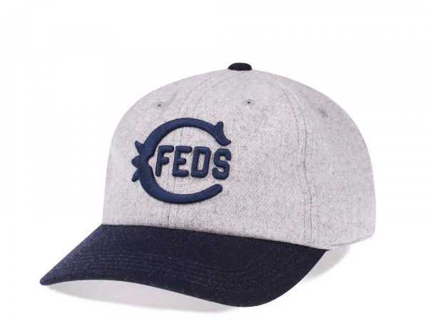 American Needle Chicago Federals Gray Wool Strapback Cap