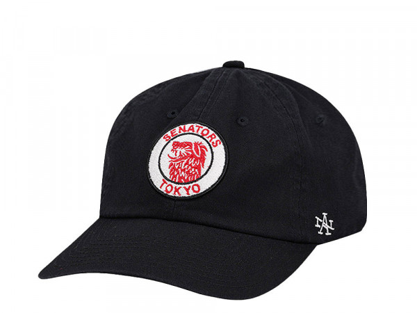 American Needle Tokyo Senators Ballpark Black  Strapback Cap