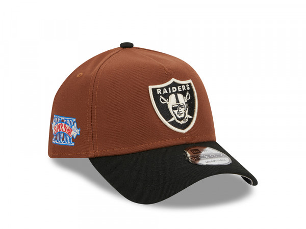 New Era Las Vegas Raiders Super Bowl XVIII Harvest Two Tone 9Forty A Frame Snapback Cap