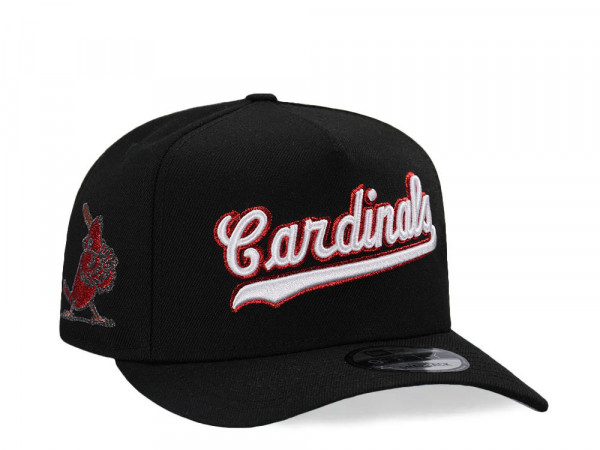 New Era St. Louis Cardinals Black 9Fifty A Frame Snapback Cap