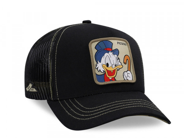 Capslab Disney Scrooge McDuck Black Trucker Snapback Cap