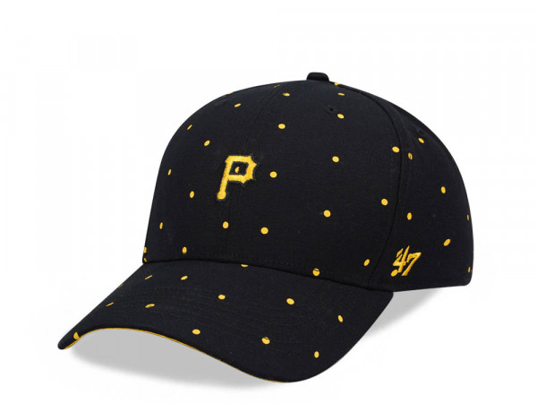 47Brand Pittsburgh Pirates Black Dotted MVP Snapback Cap