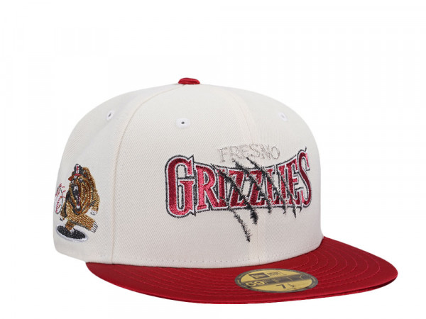 New Era Fresno Grizzlies Chrome Satin Prime Metallic Two Tone Edition 59Fifty Fitted Cap