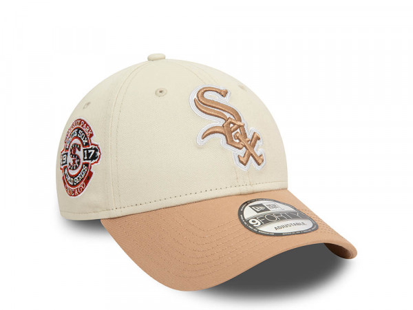 New Era Chicago White Sox World Series 1917 Chrome Two Tone 9Forty Strapback Cap