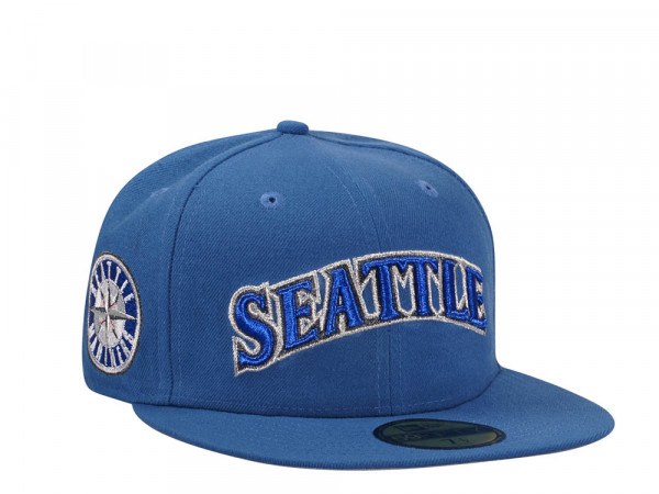 New Era Seattle Mariners Indigo Metallic Edition 59Fifty Fitted Cap