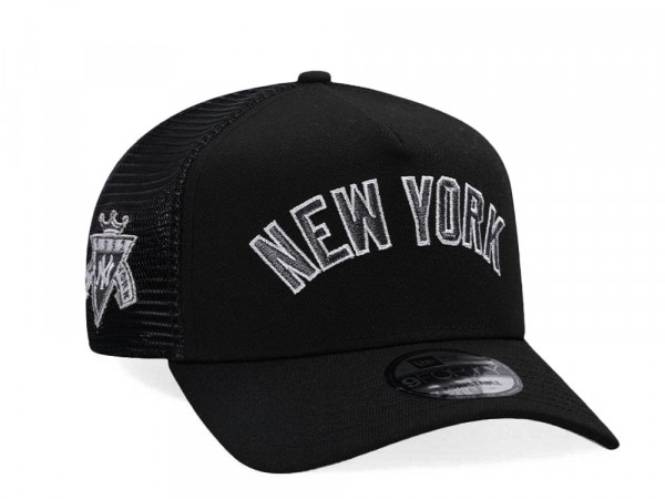 New Era New York Yankees 1952 Black Edition Trucker A Frame Snapback Cap