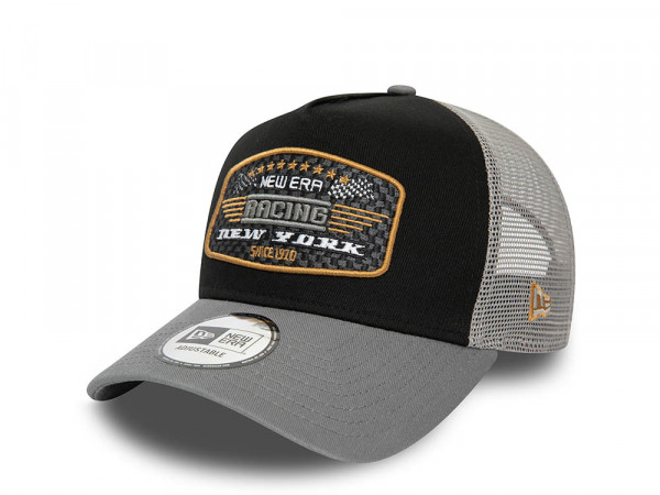 New Era Racing Patch A Frame Trucker Strapback Cap