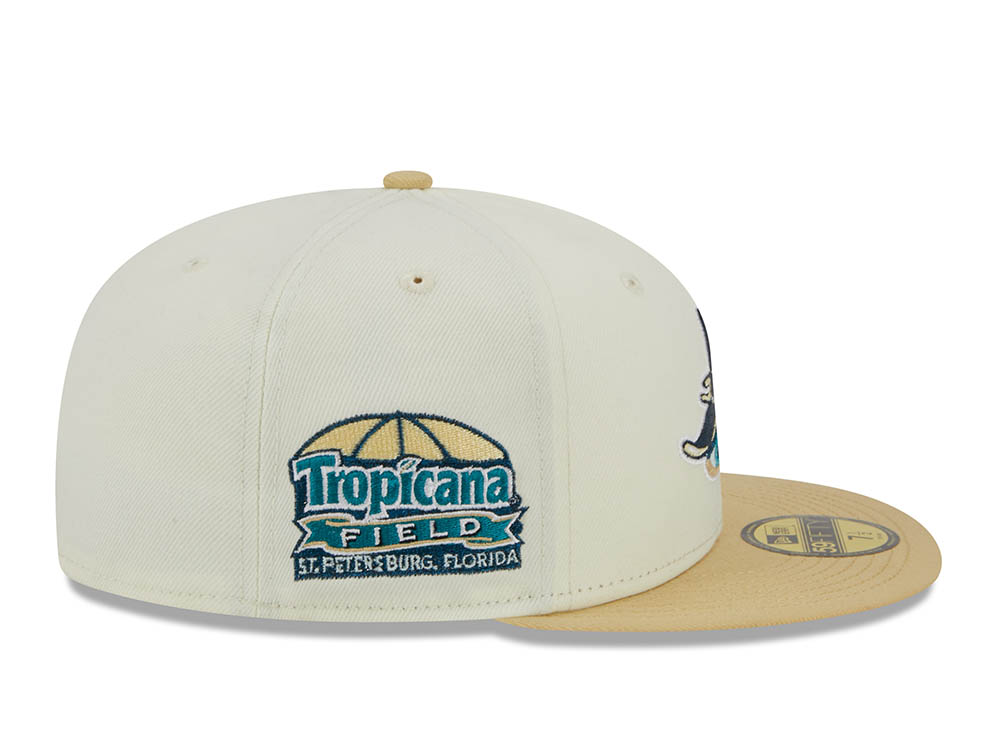 NEW ERA EXCLUSIVE 59FIFTY BROWN TAMPA BAY RAYS W/ TROPICANA FIELD PATC –  shopcapcity