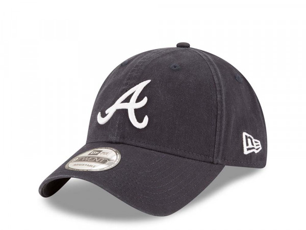 New Era Atlanta Braves Navy Core Classic 9Twenty Strapback Cap