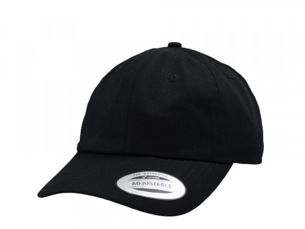 Yupoong Basic Black Low Profile Strapback Cap