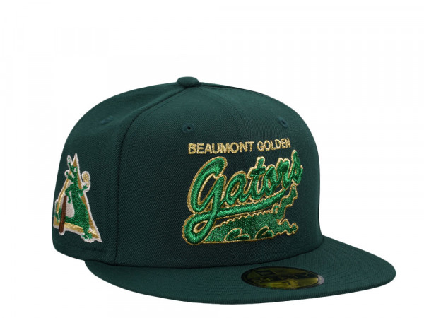 New Era Beaumont Golden Gators Dark Green Gold Edition 59Fifty Fitted Cap