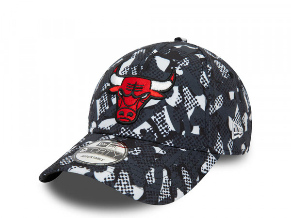 New Era Chicago Bulls Seasonal Print Edition 9Forty Snapback Cap