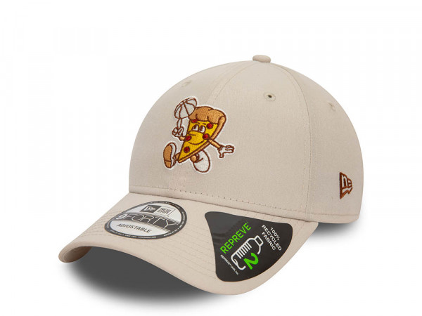 New Era Pizza Mascot Repreve Stone 9Forty Strapback Cap