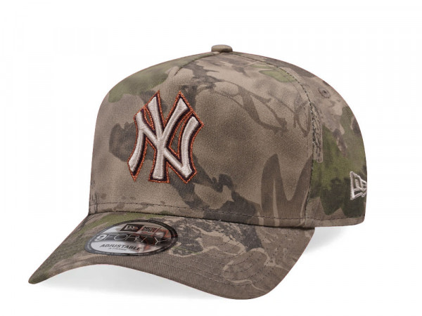 New Era New York Yankees Leaf Camo Copper 9Forty A Frame Snapback Cap