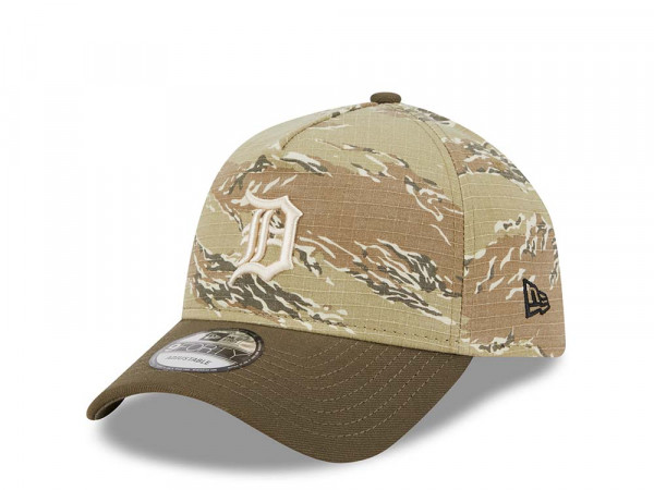 New Era Detroit Tigers Tiger Camo Two Tone 9Forty A Frame Snapback Cap