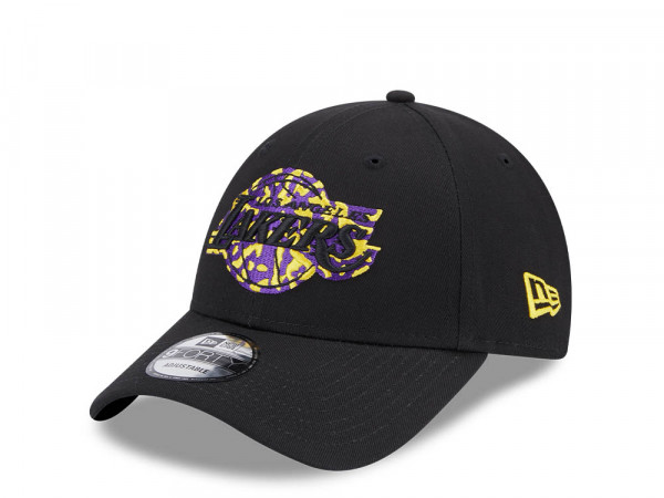 New Era Los Angeles Lakers Seasonal Infill Black 9Forty Strapback Cap