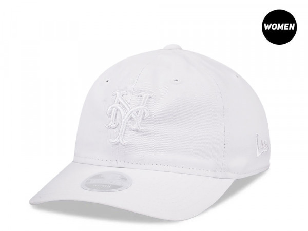 New Era New York Mets White Womens 9Twenty Strapback Cap