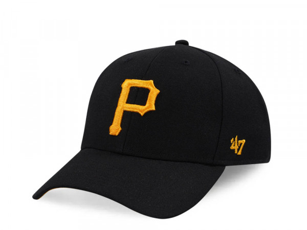 47Brand Pittsburgh Pirates Black Ballpark MVP Snapback Cap