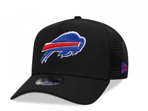 New Era Buffalo Bills Black 9Forty A Frame Trucker Snapback Cap