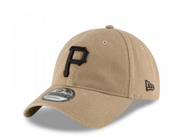 New Era Pittsburgh Pirates Khaki Core Classic 9Twenty Strapback Cap