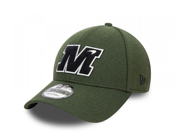 New Era McLaren Patch Olive 9Forty Strapback Cap