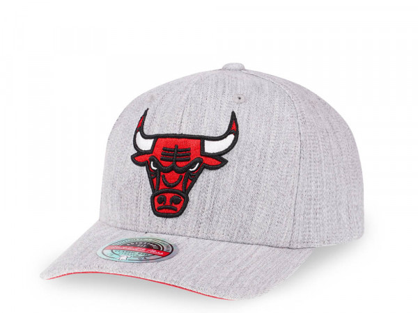 Mitchell & Ness Chicago Bulls Heather Gray Red Line Flex Snapback Cap