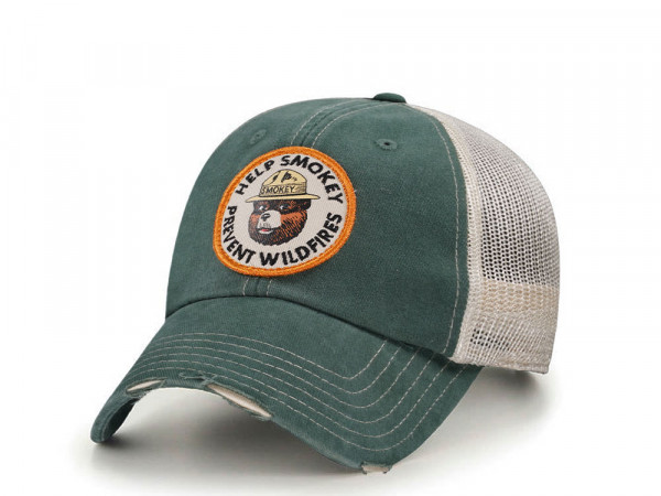 American Needle Help Smokey Prevent Wildfires Trucker Snapback Cap