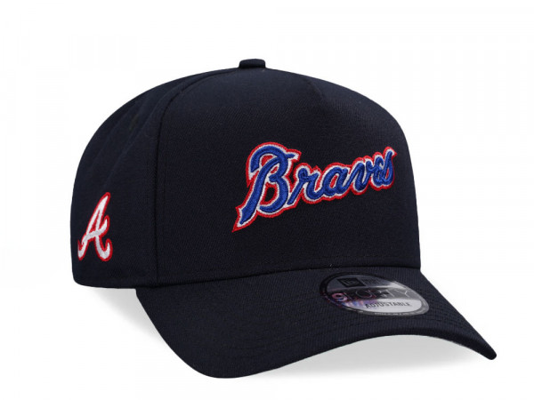 New Era Atlanta Braves Black Classic Two Tone 9Forty A Frame Snapback Cap