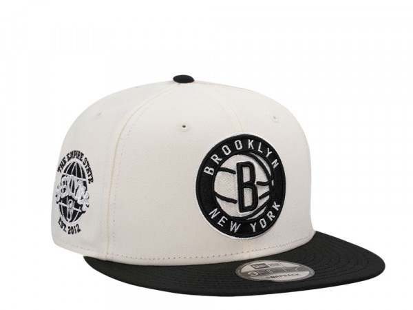 New Era Brooklyn Nets Est 2012 Chrome Two Tone Edition 9Fifty Snapback Cap