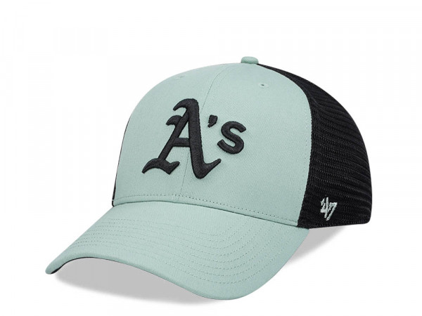 47Brand Oakland Athletics Eucalyptus Ballpark Mesh MVP Trucker Snapback Cap