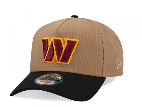 New Era Washington Football Team Khaki Two Tone Edition 9Forty A Frame Snapback Cap