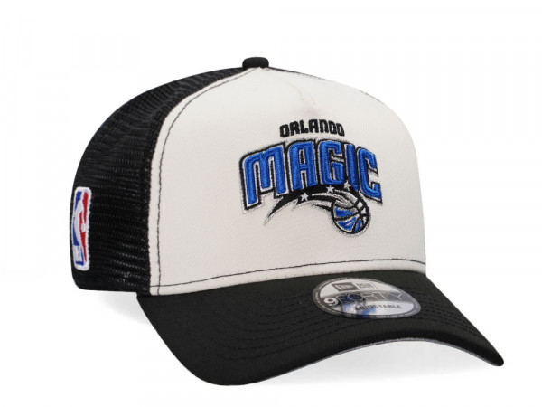 New Era Orlando Magics Classic Two Tone Edition Trucker A Frame Snapback Cap