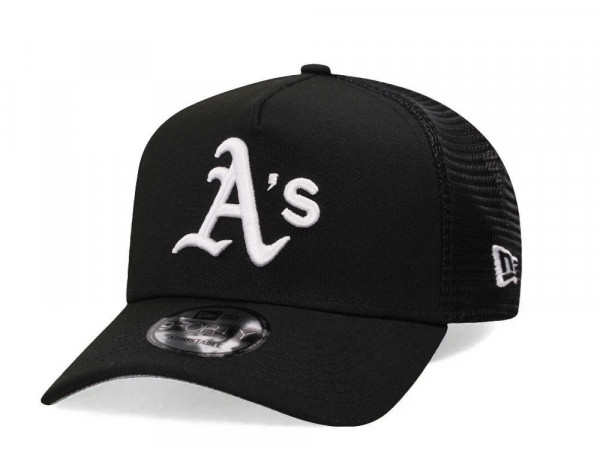 New Era Oakland Athletics Black Trucker A Frame 9Forty Snapback Cap