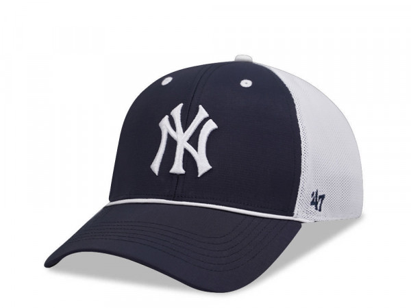 47Brand New York Yankees Navy Brrr Mesh Pop MVP Trucker Snapback Cap